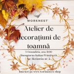 Atelier de decorațiuni de toamnă - 5 octombrie 2025, ora 11:00