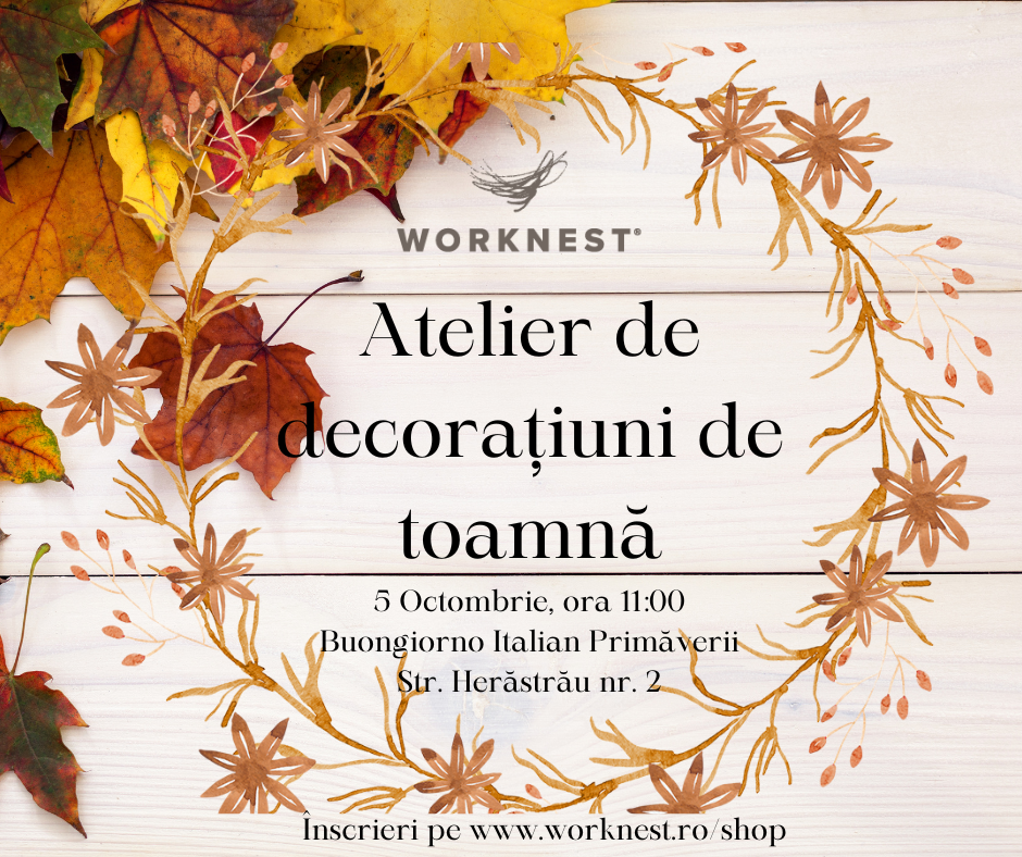 1 Atelier de decorațiuni de toamnă - 5 octombrie 2025, ora 11:00 - Image 1