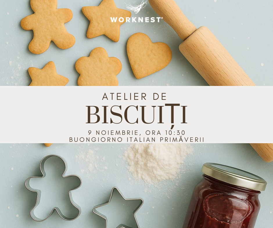 AFIȘ Atelier de Biscuiți - 9 noiembrie 2025, ora 10:30 - Image 1