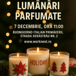 Atelier de turnat lumânări parfumate - 7 decembrie 2025, ora 11:00